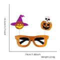 Dimensioni dettagliate degli occhiali per Halloween con zucca e cappello da strega - Stile Cappello da Strega di Zucca