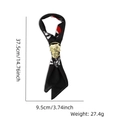 Foulard pirata Halloween con anello a teschio dorato e motivo ossa per travestimento - Taglia Unica / Fazzoletto Rosso Teschio Dorato