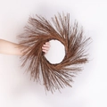 Natural dry branch wreath base for DIY Halloween and party door decorations - Sun Ring