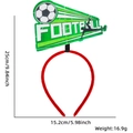 Green football themed headband with red velvet band for World Cup soccer fan cheering - One Size / Football Kick Style
