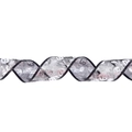 Halloween LED glowing ribbon with spider web and pumpkin patterns on mesh fabric - Bronzing Silver Pumpkin Spider Web Style / Without Lights / Silver (Long)