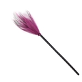 Scopa da strega di Halloween con tulle a rete viola e nero per costumi da festa cosplay - Rosso rosa