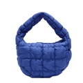 Sac nuage matelassé bleu minimaliste avec rembourrage doux et design de poignée bulle - Bleu clair