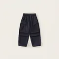 Dunkelblaue Cargo-Hose für Jungen mit elastischem Bund und Seitentaschen - Marineblau / 120