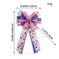 Unabhängigkeitstag Schleife mit Sternen und Streifen in Rot Weiß Blau 50cm - Stars and Stripes Stil