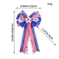 Patriotische USA-Flaggen Schleife mit Sternen und Streifen Dekoration 22cm x 50cm Maße - Fünfzackiger Stern