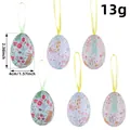 Easter decorative hanging eggs with floral and rabbit patterns in random styles - Little Rabbit Style (AA3-64)