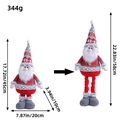 Peluche de Papá Noel con patas telescópicas ajustables de 45 cm a 58 cm de altura - Papá Noel
