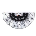 Bandiera a ventaglio di Halloween con ragnatela e pipistrello per decorazioni da esterno - Stile Tela di Ragno (万圣节皱褶扇形旗04)