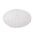 White plush Christmas tree skirt with silver sequin snowflakes 122cm tree base mat - 90cm / Silver Snowflake Sequin Tree Skirt