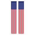 Verticale banners voor Onafhankelijkheidsdag met Amerikaans vlagontwerp en rode witte strepen - Verticale Sterren en Strepen Stijl