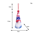 Gnomo patriottico per il 4 luglio con cappello a stelle e strisce, altezza 17 cm - Stile Maschile Stella in Maglia (3)