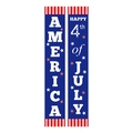 Independence Day bannerset met America en Happy 4th of July slogans voor de deur - America en Happy 4th of July Stijl