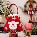 Weihnachtliche Geschenktüte mit Rentier-Motiv und rotem Griff für süße Präsente - Elch-Stil