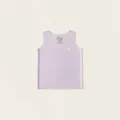 Kids lavender sleeveless tank top in soft lyocell cotton blend with round neck - 110 / Purple
