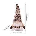 Pot à bonbons gnome de Noël marron avec bonnet en tricot et détail grain de café - Style Féminin Café Pot à Bonbons