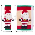 Couvre-poignées de frigo Père Noël rouge et vert avec dimensions détaillées - Style Père & Mère Noël