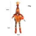 Gnomo di peluche autunnale con zucca arancione e cappello con foglia di acero - Gnomo del Raccolto Maschio Con Zucca