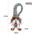 Christmas gnome doll in grey and green knit hat with red berries and white faux fur beard - Female Style