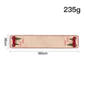 Linen Christmas table runner with red truck embroidery and Merry Christmas text, 36x180cm - Truck Style