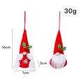 Decorazioni gnomi di Natale con cappelli rossi e fiocchi di neve set da due pezzi - Foglia Verde Rossa