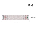 Linen Christmas gnome table runner with white snowflakes and Merry Christmas slogan - Three Gnomes