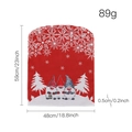 Christmas gnomes chair cover in red with snow pattern and size dimensions 48x59 cm - Snowflake Gnome Style / Red