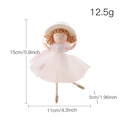 Bambola angelo di Natale bianca ballerina con cappello e scarpette glitterate - Angelo Bianco