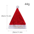 Pluche Kerstmuts met gouden Naughty borduursel en afmetingen van 29 x 39 cm voor volwassenen - Volwassen Naughty Kerstmuts
