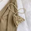 Unieke geweven crossbodytas met kleurrijke patronen en 3D bloemendetails - Stijl 2 (Gekleurde Strik Decor)