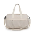 Bolso de viaje minimalista blanco crema con correa ajustable y gran capacidad para la playa - Blanco Roto