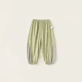 Pantaloni leggeri antizanzare verde salvia per bambini con inserti in mesh traspirante - Verde / 80