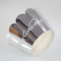 Cápsulas plateadas para cupcakes con borde festoneado para decoración de bodas y fiestas - Plata Reflectante