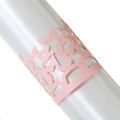 Elegant pink laser-cut star napkin ring for wedding and banquet table decor - Pink