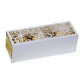 Elegante weiß lasergeschnittene Schmetterling-Bonbonschachtel für Pralinenverpackung - Weiß
