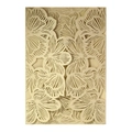Champagne gold laser cut wedding invitation card with intricate floral patterns - Champagne Gold