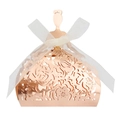 Scatola per bomboniere a forma di vestito da principessa in oro rosa tagliata al laser - Oro Rosa Specchio