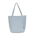 Bolso tote grande azul claro simple de nailon con bolsillos frontales para el diario - 35*15*33cm / Azul