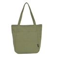 Bolso tote grande de lona verde oliva minimalista para mujeres y estudiantes con etiqueta - 35*15*33cm / Verde