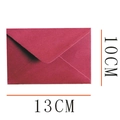Premium burgundy pearlescent paper envelope in 13x10cm size with classic V-flap design - 150G Small Receipt Envelope