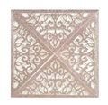 Square rose gold laser cut wedding invitation with glitter finish and filigree design - Glitter Champagne Gold