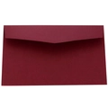 Elegant burgundy pearlescent paper envelope with a classic V-shaped flap design - 150G Dark Red Long