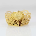 Elegant gold laser-cut rose hollow candy box for wedding and party chocolate decoration - Gold