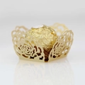 Exquisite laser-cut gold rose hollow candy box for elegant weddings and parties - Beige Gold