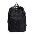 Schwarzer Freizeitrucksack mit buntem Sterndruck und weißen Buchstaben - Schwarz