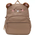 Süßer khakifarbener Cartoon-Bären-Rucksack für Schüler mit großem Fassungsvermögen - Brauner Bär