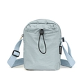 Mini borsa a tracolla in nylon azzurro per borraccia con tracolla regolabile - Blu