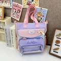 Sac ita rose et violet avec fenêtre transparente et bandoulière réglable pratique - Rose et Violet