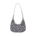 Borsa sottobraccio chic con classica stampa leopardata ed eleganti dettagli dorati - Leopardo Nero