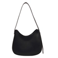 Bolso hobo vintage negro clásico con acabado mate para el uso diario - Negro